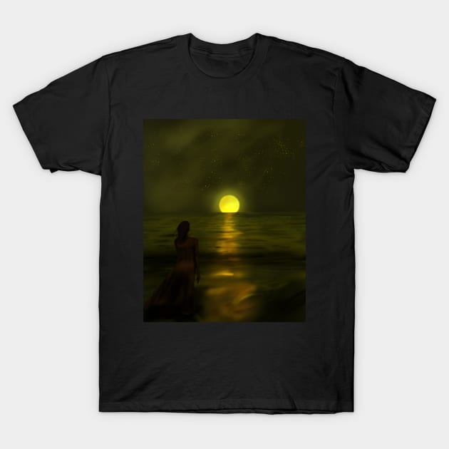 Ocean illustration T-Shirt by Musicartnlife